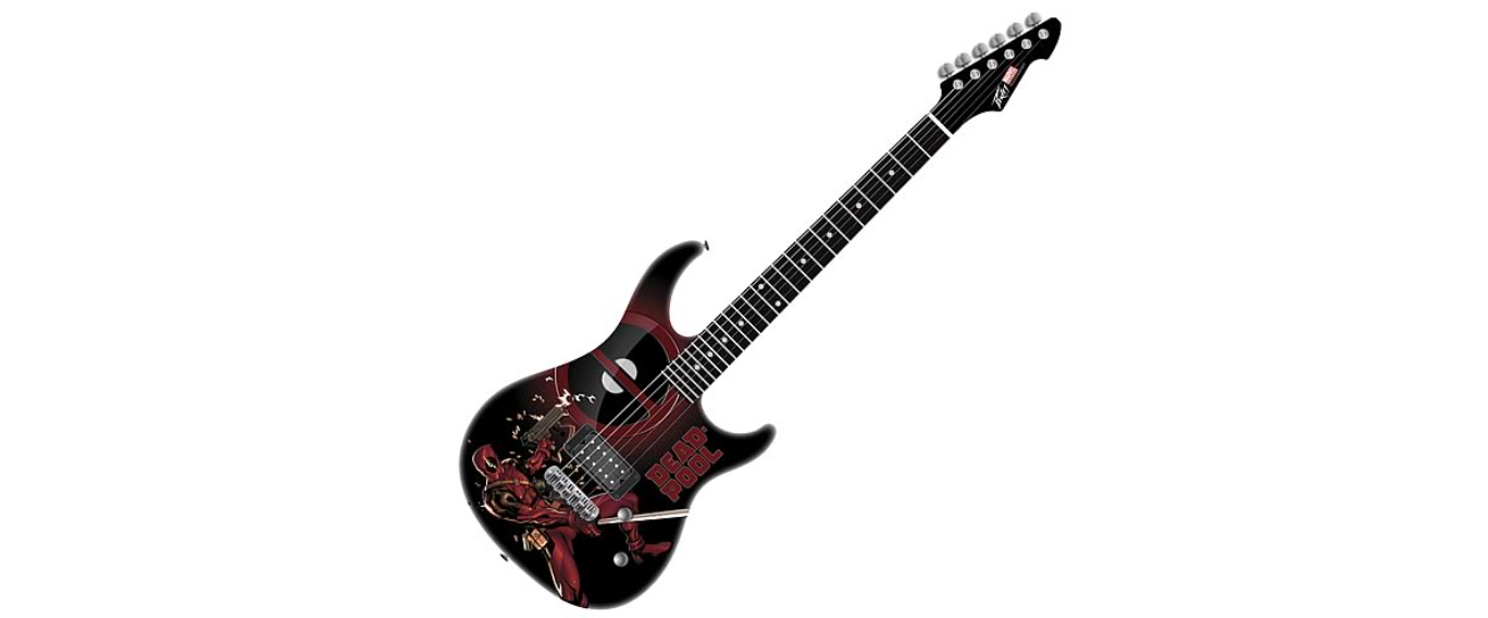 14. Deadpool electric guitar (Weird Deadpool Merch)