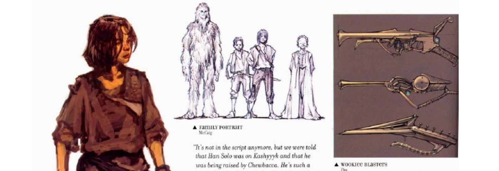 6. Han Solo orphan raised by Chewie (Terrible Star Wars Ideas)