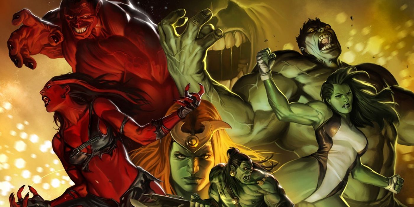 The Hulk Family of Red Hulk, She-Hulk and more in Marvel Comics