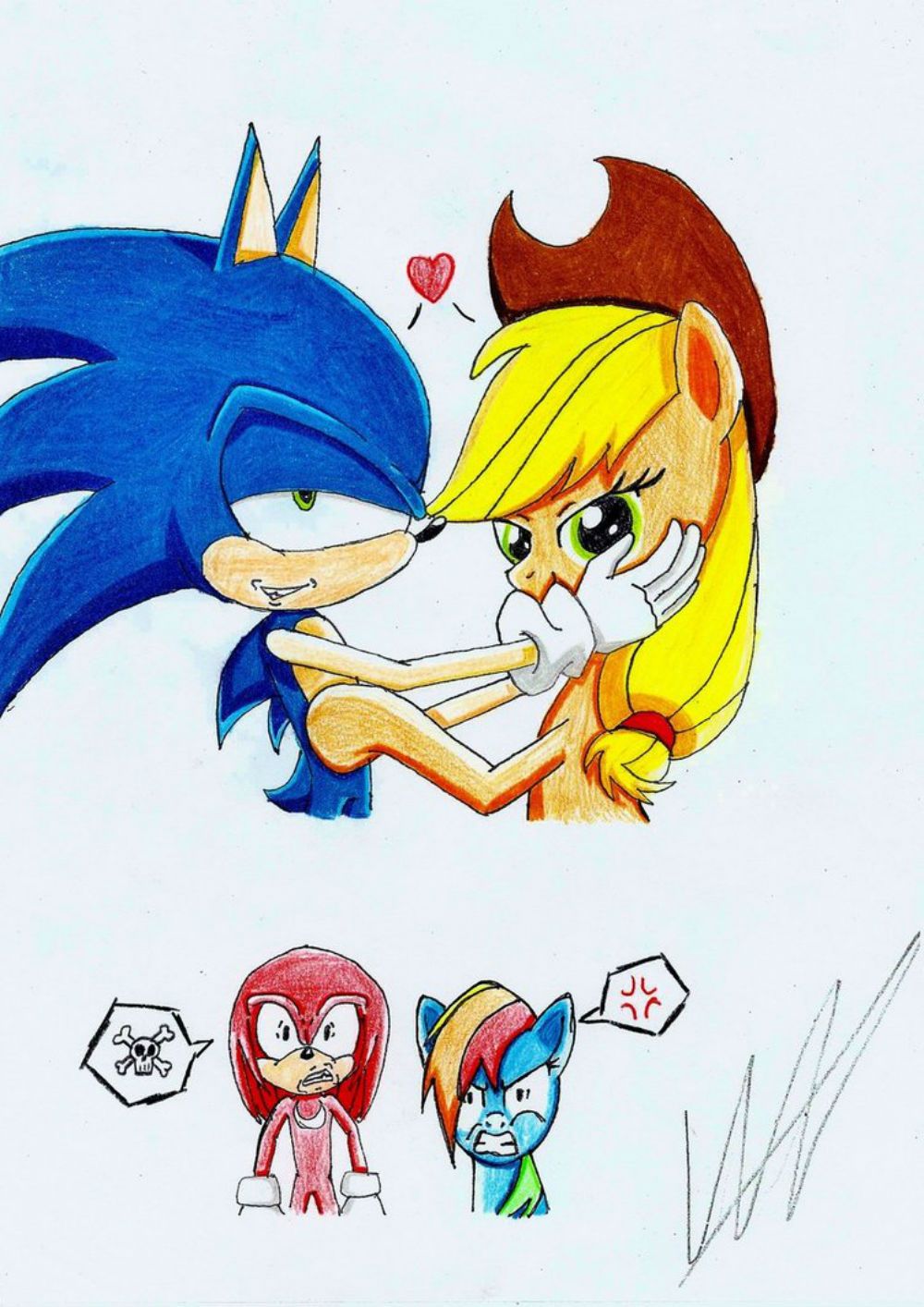 Sonic and Applejack