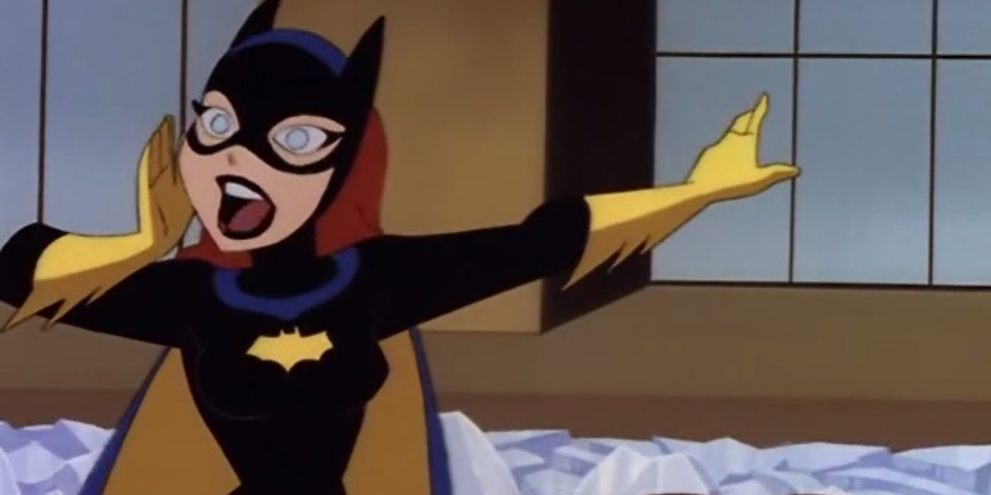 Batgirl clears a Gotham crowd