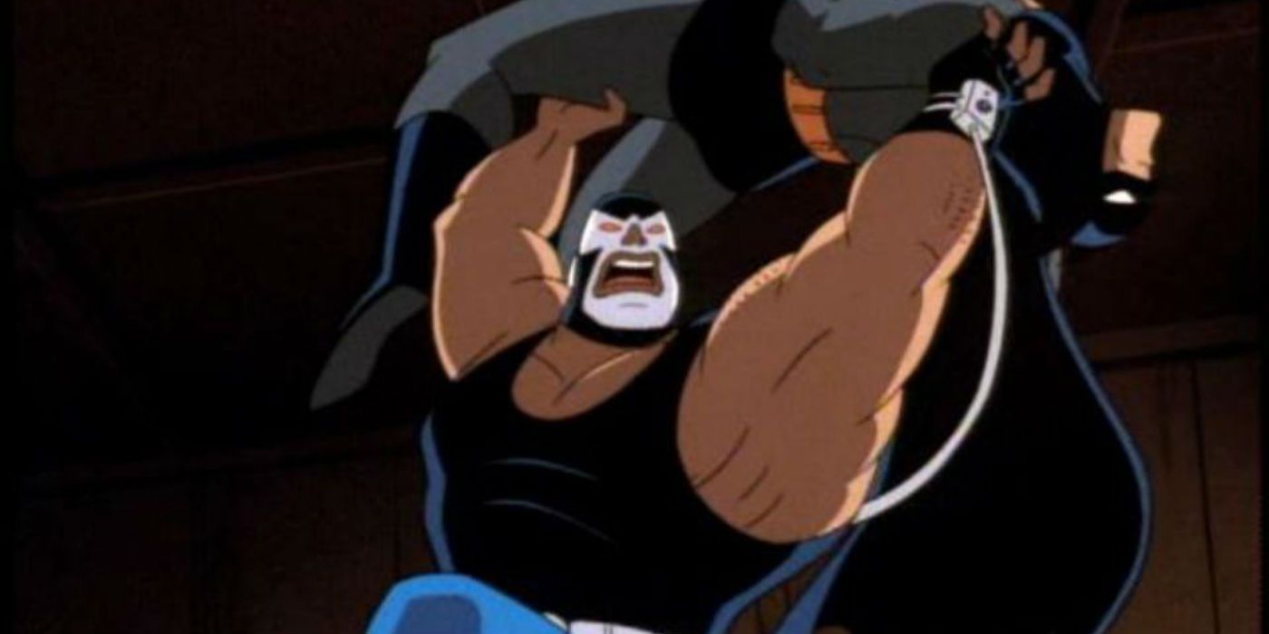 Bane defeats Batman in the Animated Series