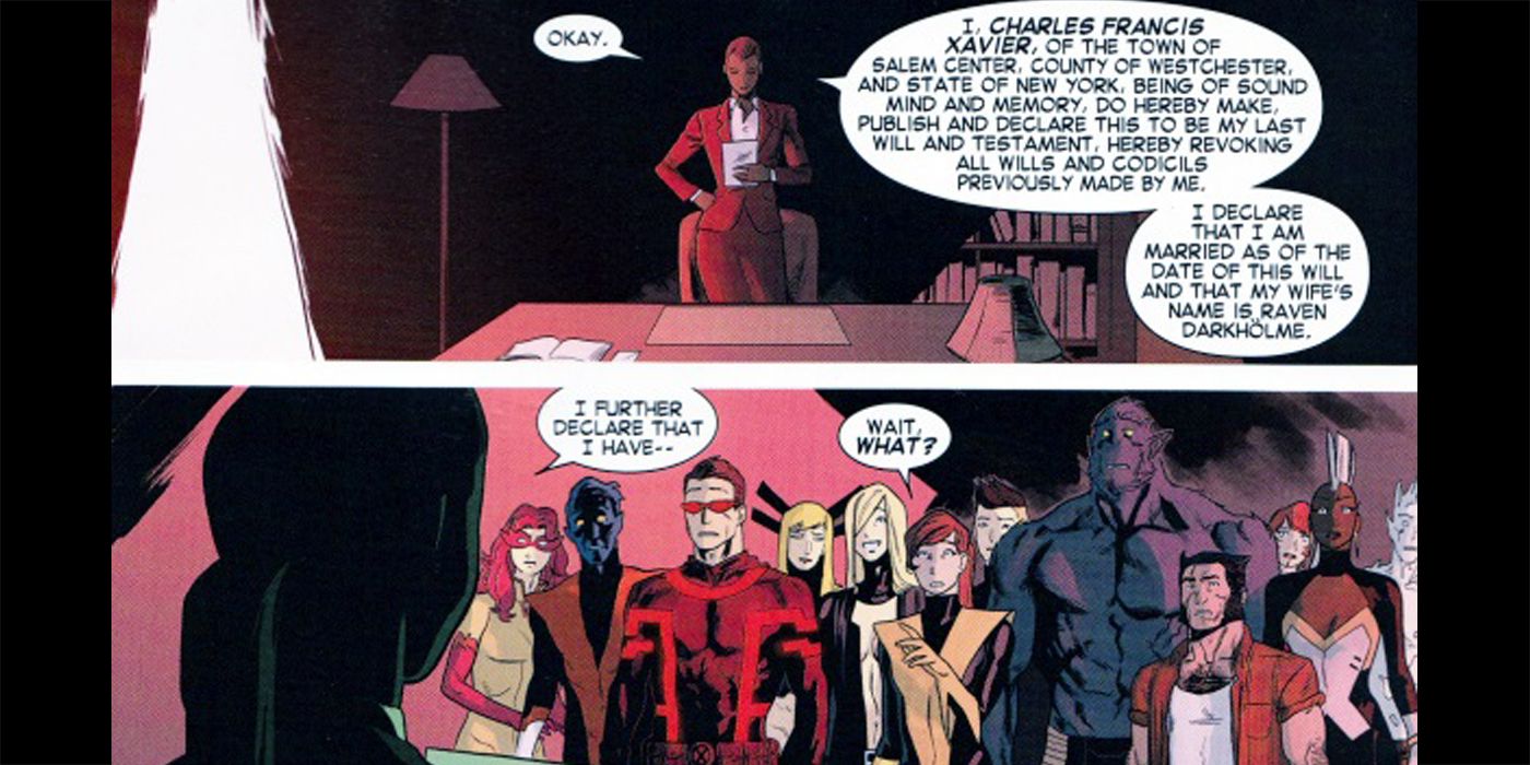 Charles Xavier last will and testament