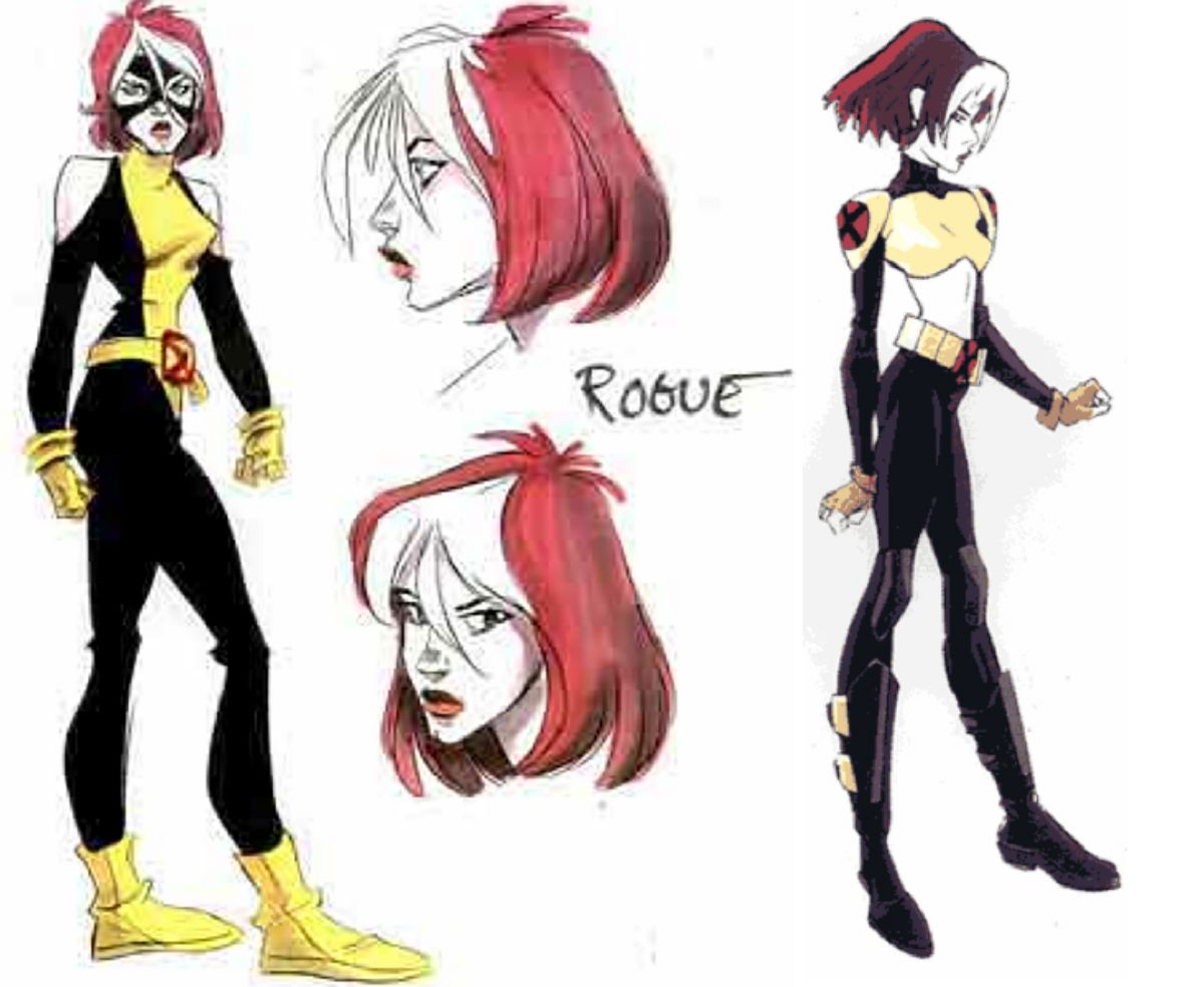 Early Rogue Costumes XMen Evolution