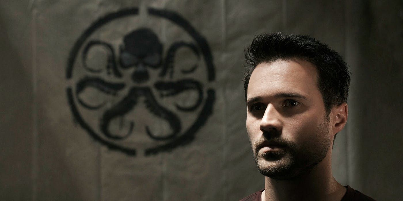 Grant Ward before a HYDRA symbol in Agents of Shield