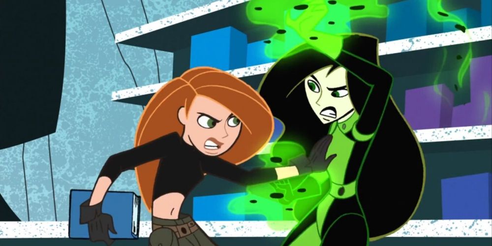 kim possible and shego fighting