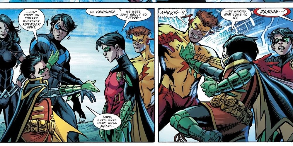 Lazarus-Contract-Damian-punches-Wally