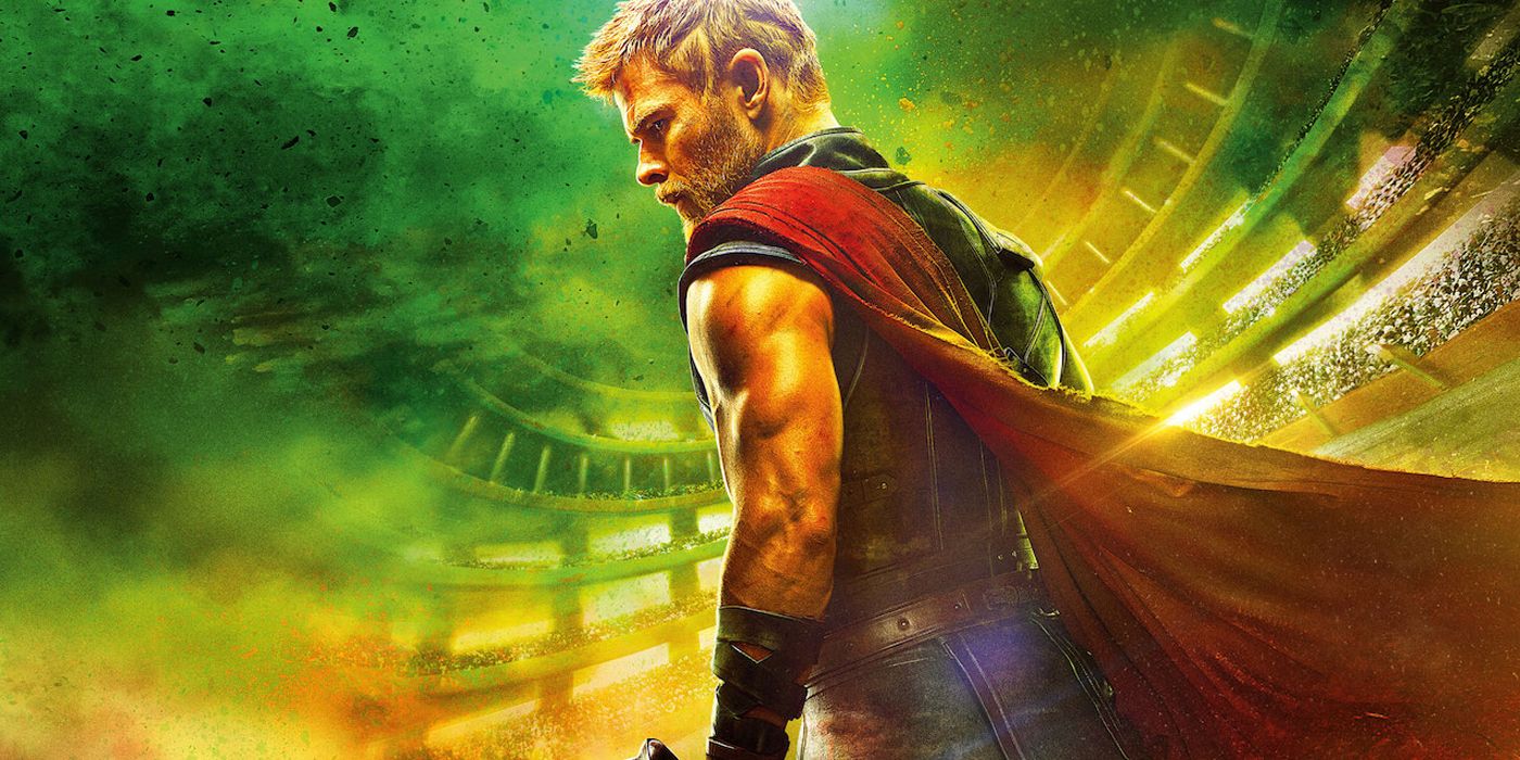 Thor from the Thor Ragnarok poster