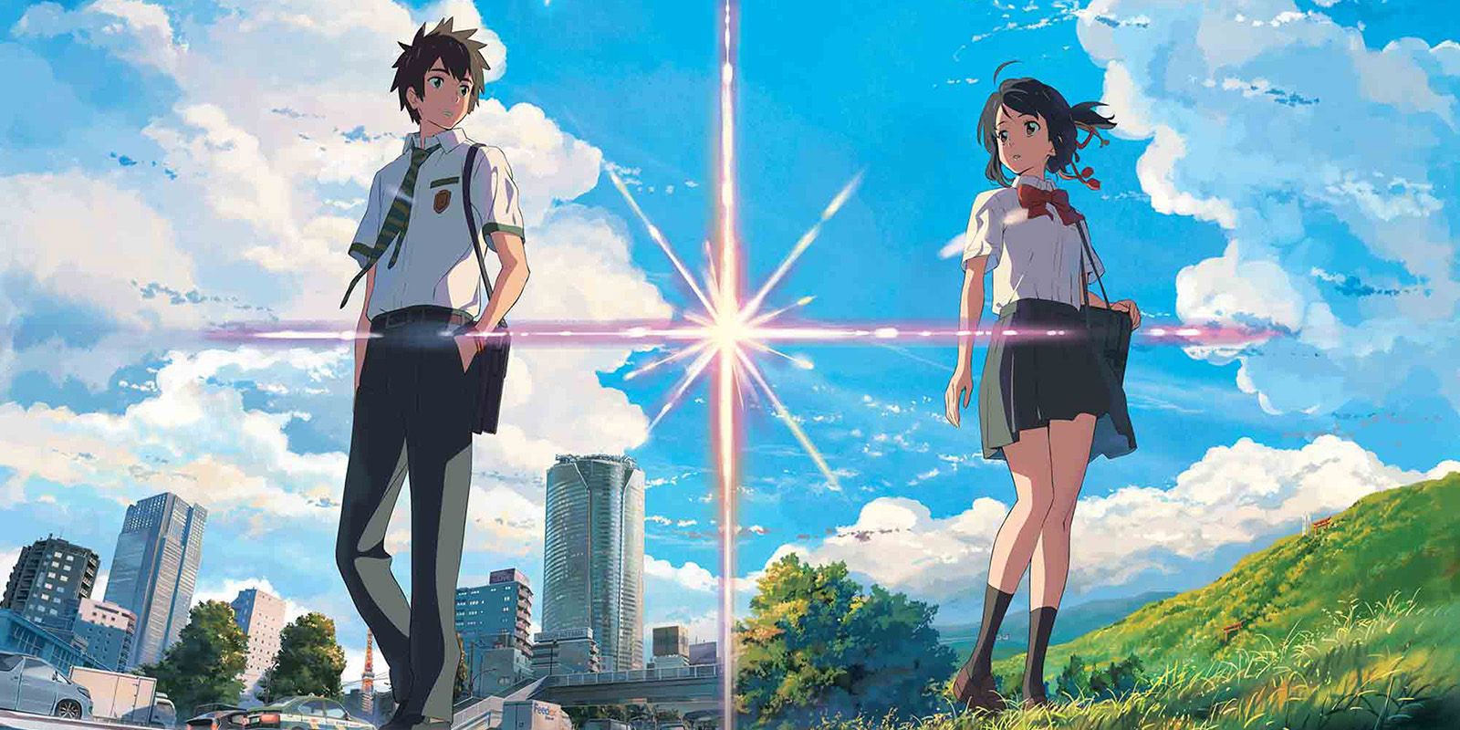 Taki and Mitsuha in alternate worlds in Your Name
