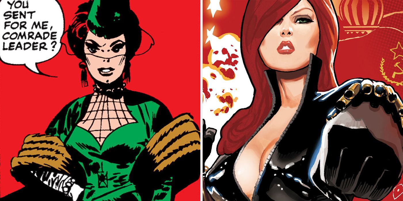 black widow then and now