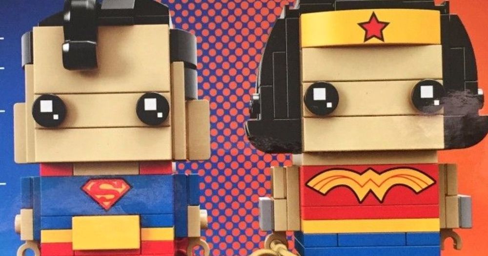 brickheadz superman and wonderwoman