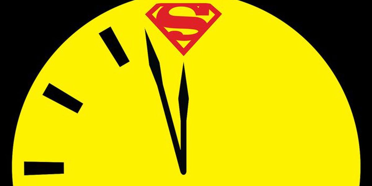 Doomsday Clock With Superman's Crest In The Place Of 12