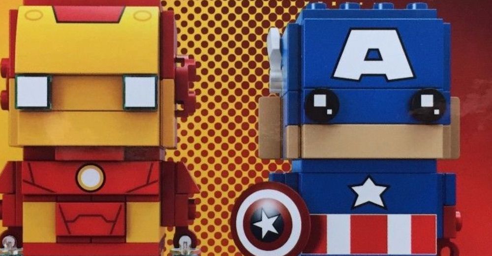 lego brickheadz cap and iron man