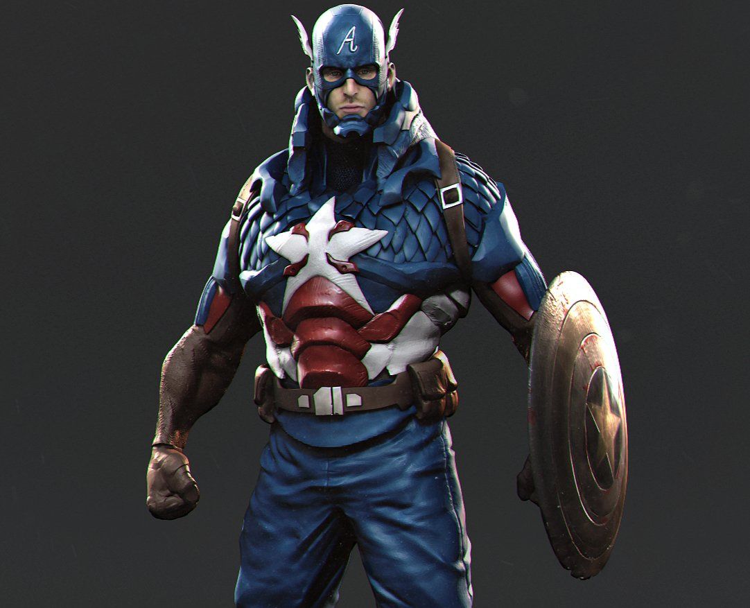 Captain America Concept Art Custom. •Base GWtoys body •Kit from  @3dmarine_one12customs •Head/helmet/shield from Nota Steve Roger •Pants &…  | Instagram