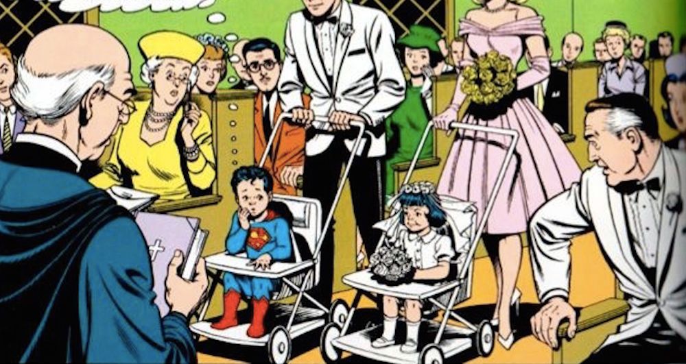 superman lois lane baby wedding