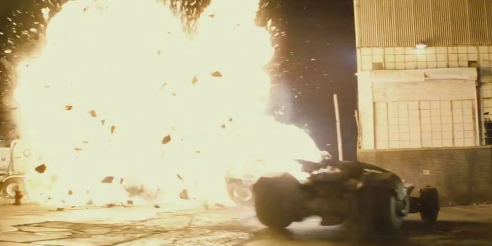 Batman V Superman Batmobile Explosion