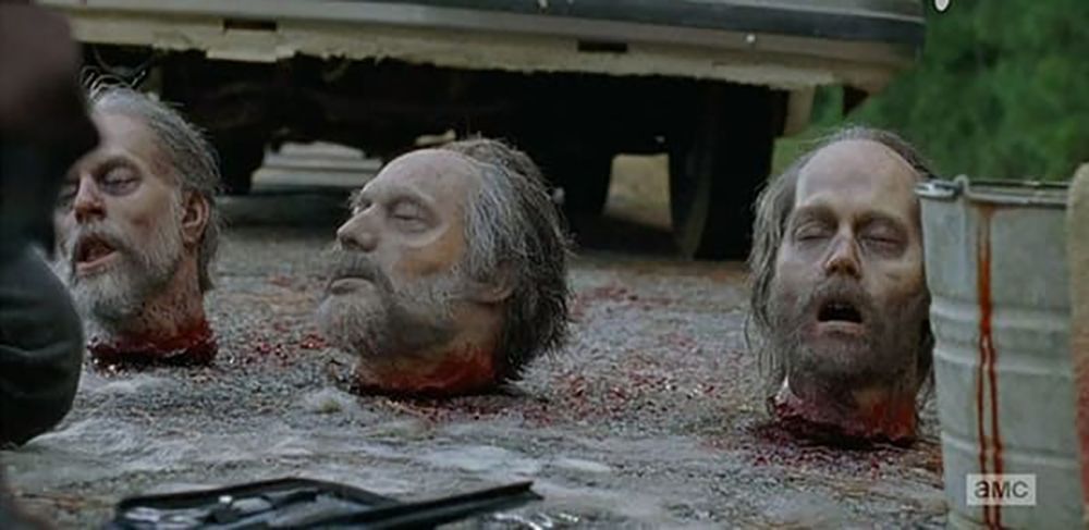 Celebrity Zombie Heads The Walking Dead