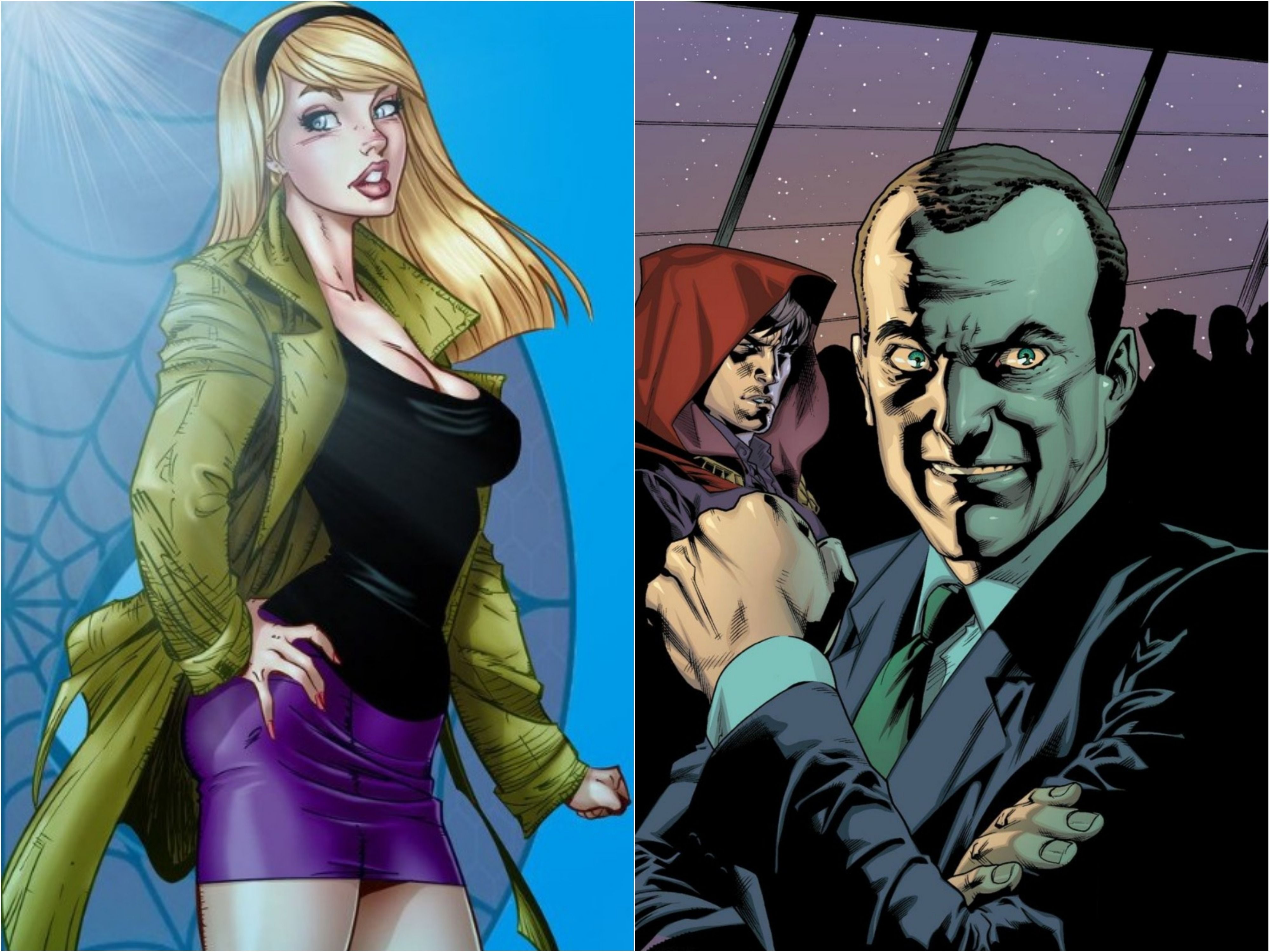 Gwen Stacey and Norman Osborn