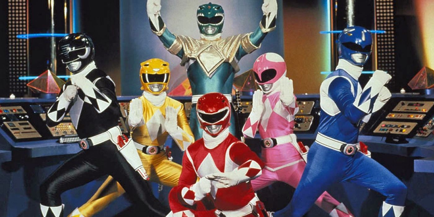 The main cast of Mighty Morphin Power Rangers