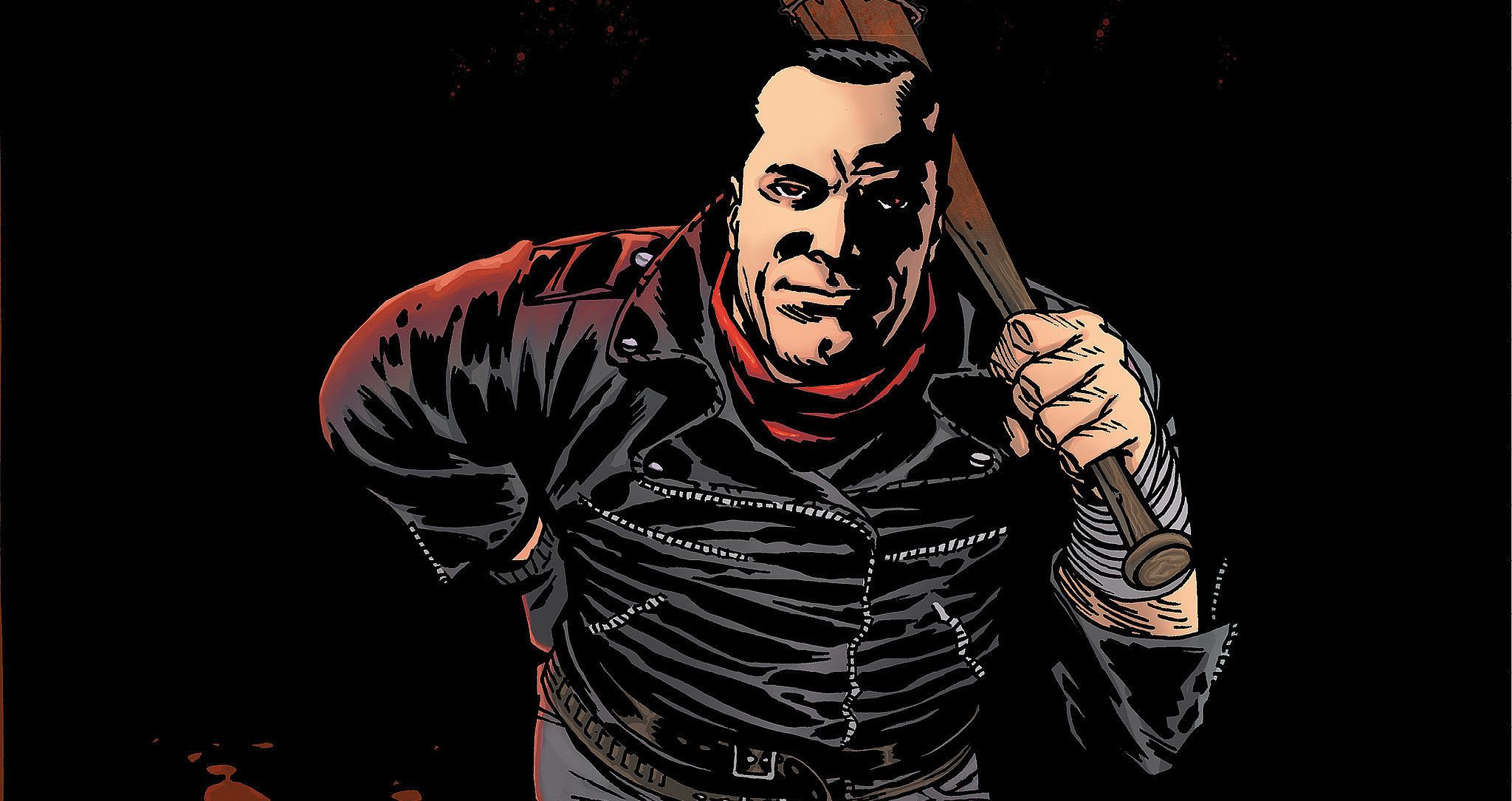 Negan from The Walking Dead 100 cover