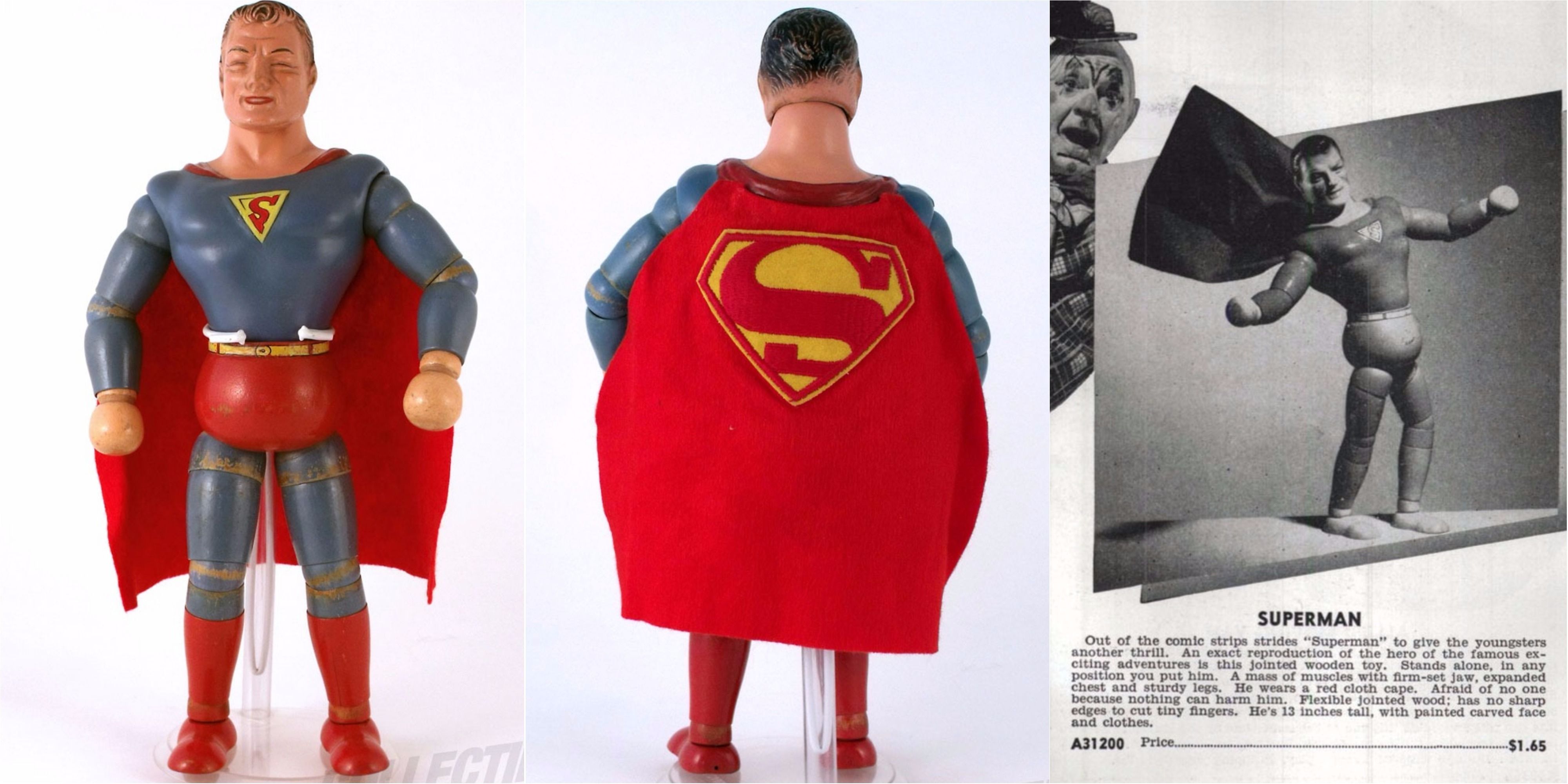 Original Superman Action Figure Collage