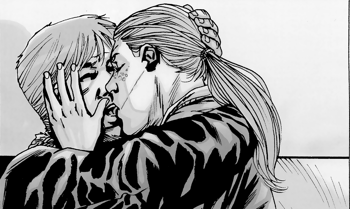 Rick and Andrea kiss for the first time The Walking Dead 90