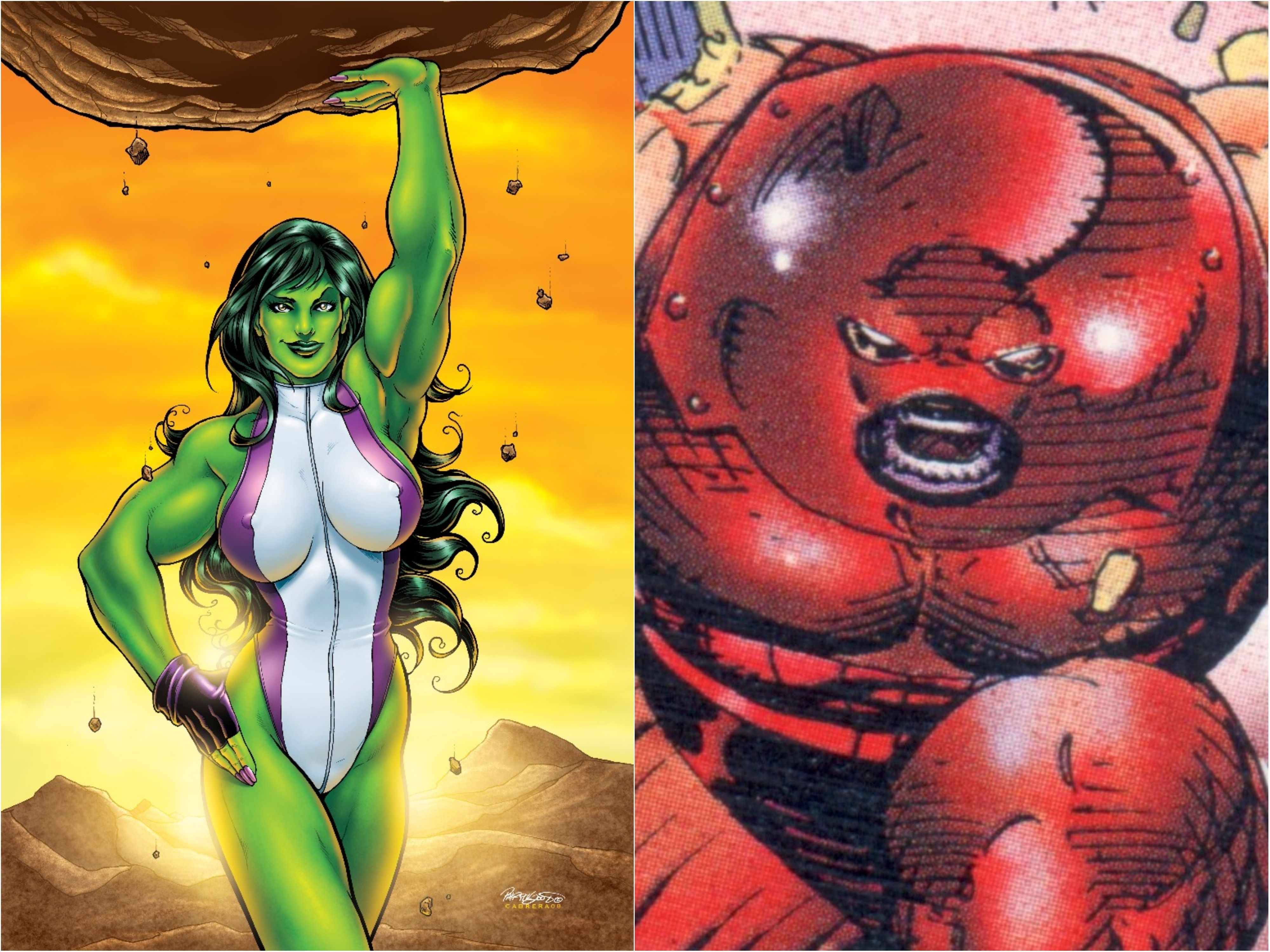 She-Hulk and Juggernaut
