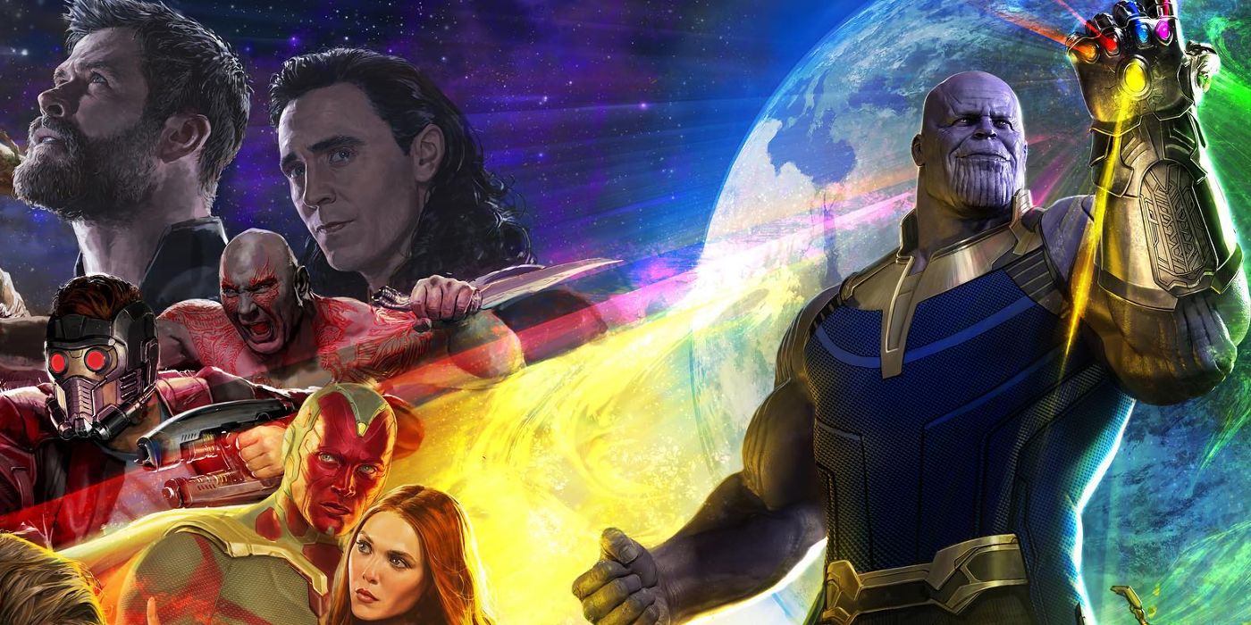 Thanos Loki Thor concept art