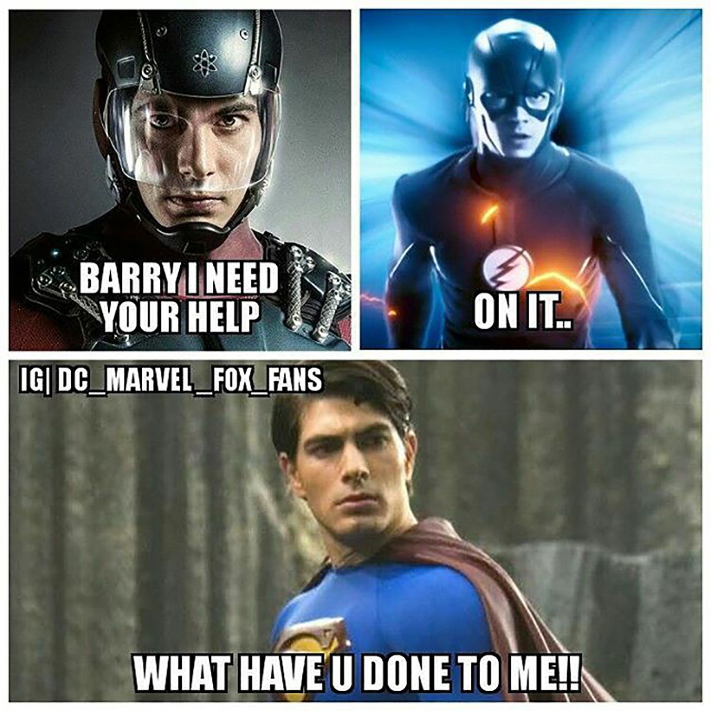 The Flash Barry Allen Ray Palmer The Atom Superman