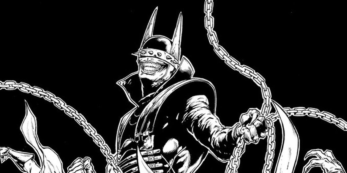 batman who laughs black and white