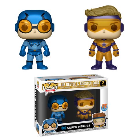 blue beetle booster gold funko pop 2 pack body