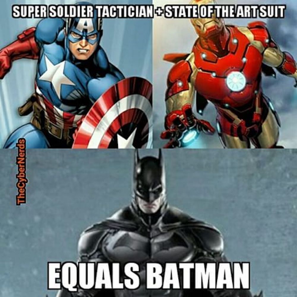 cap iron man batman memes