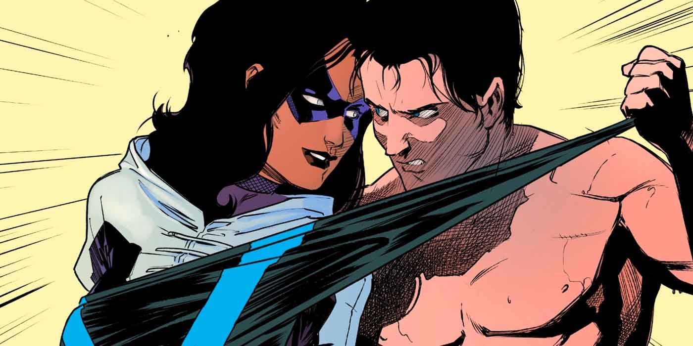 Nightwing and Huntress in DC Comics.