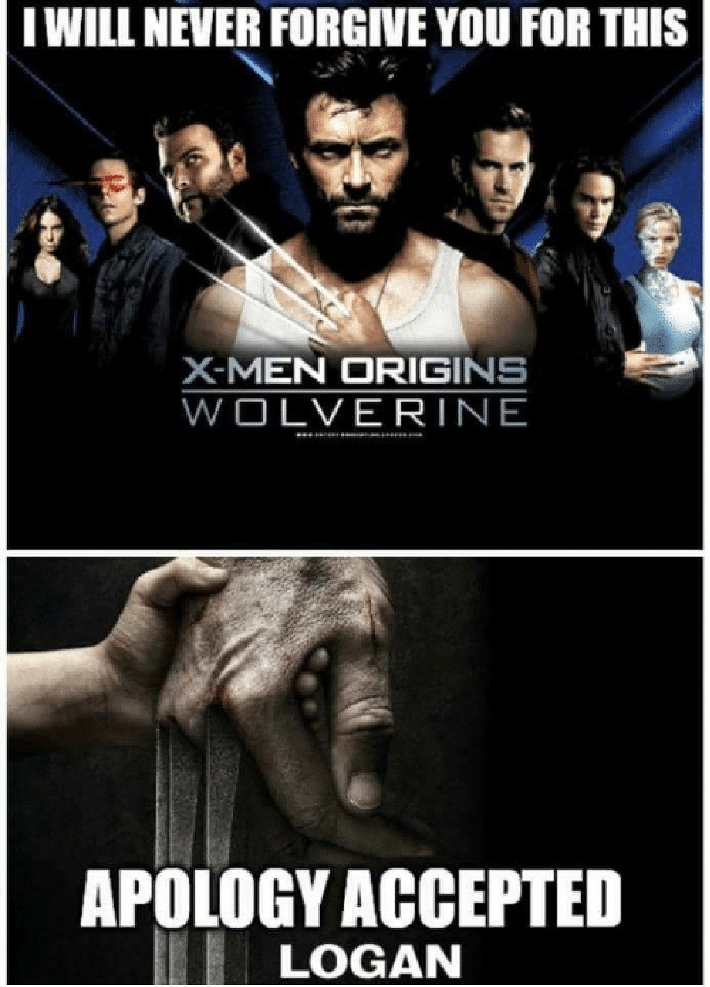 X-Men Wolverine Redemption Meme