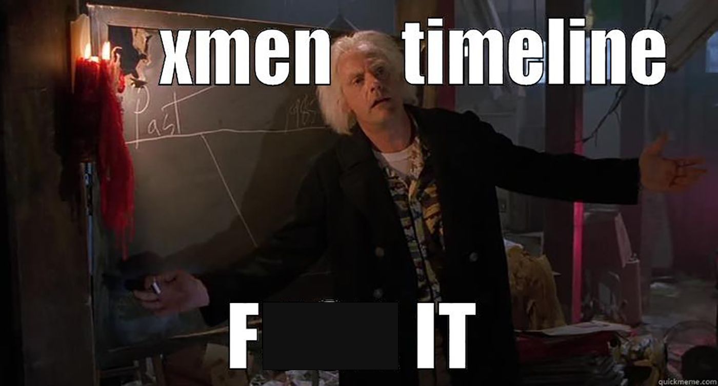 X-Men Doc Exsplains X-Men Timeline Meme
