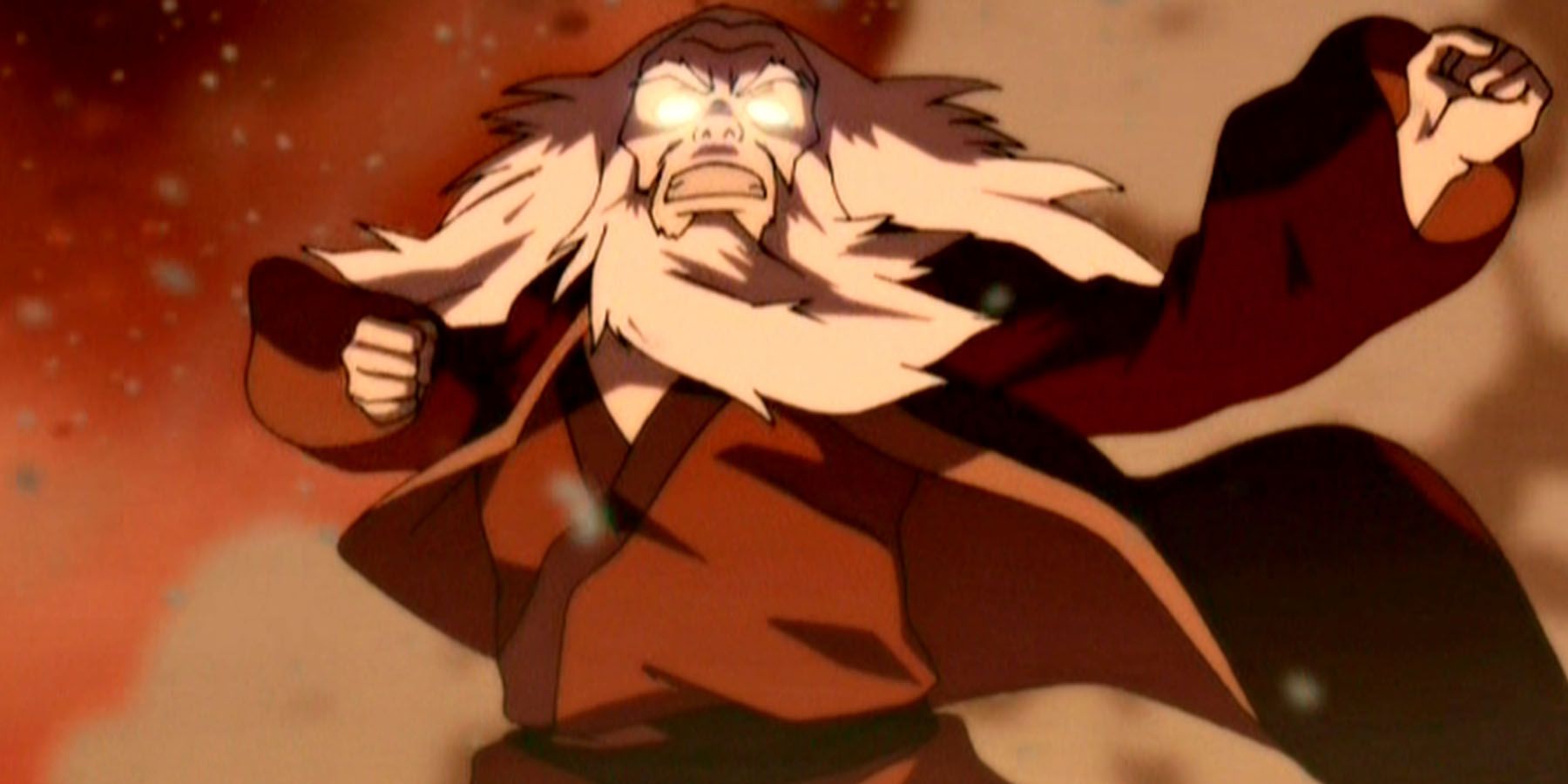Avatar Roku in the Avatar State in The Last Airbender.