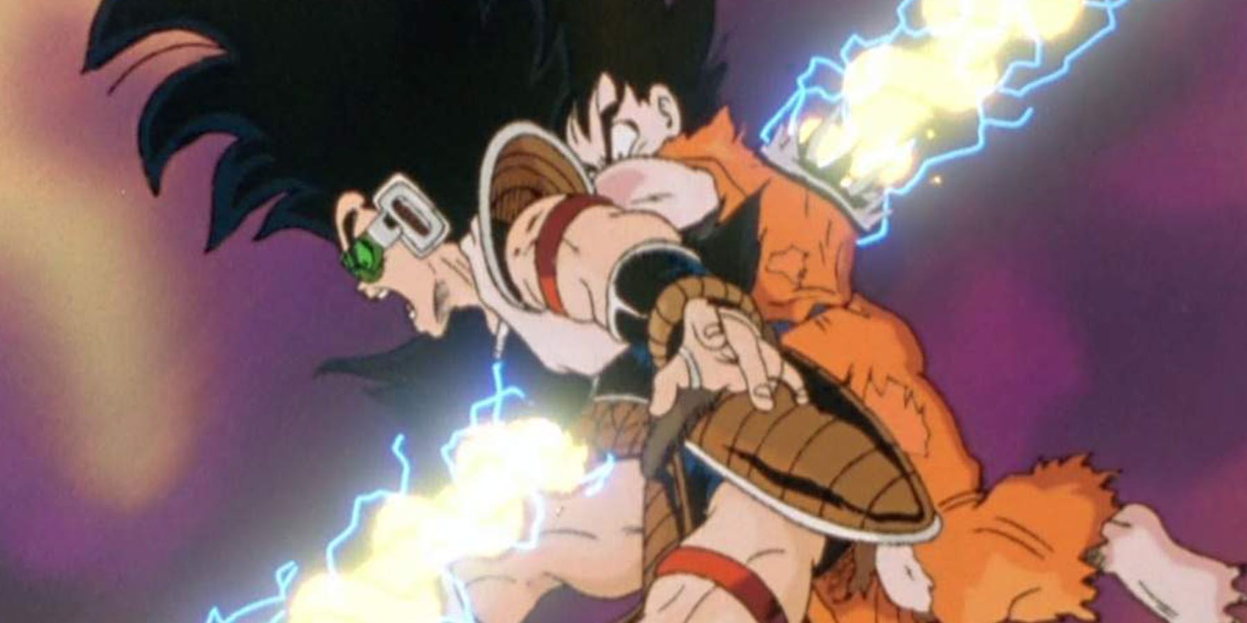 Goku and Raditz die from Piccolo's Special Beam Cannon in Dragon Ball Z.
