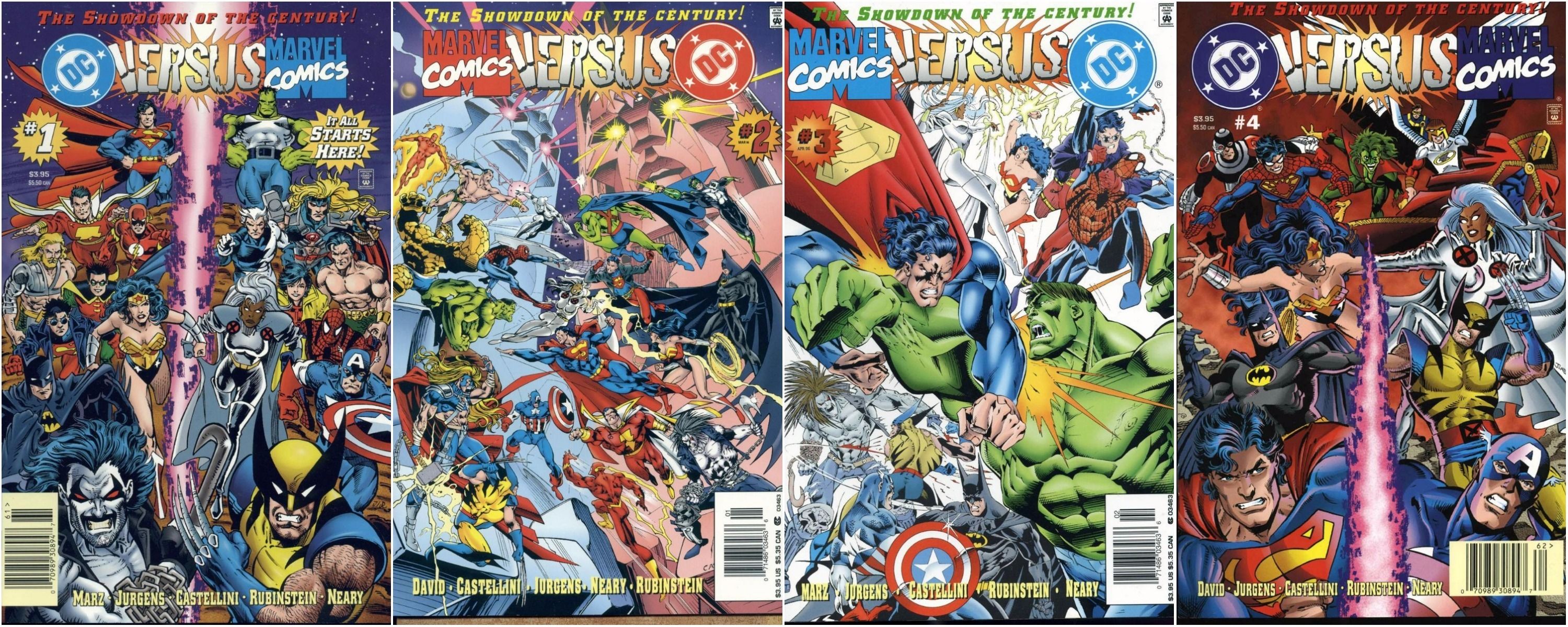 Marvel vs DC Covers 1-4