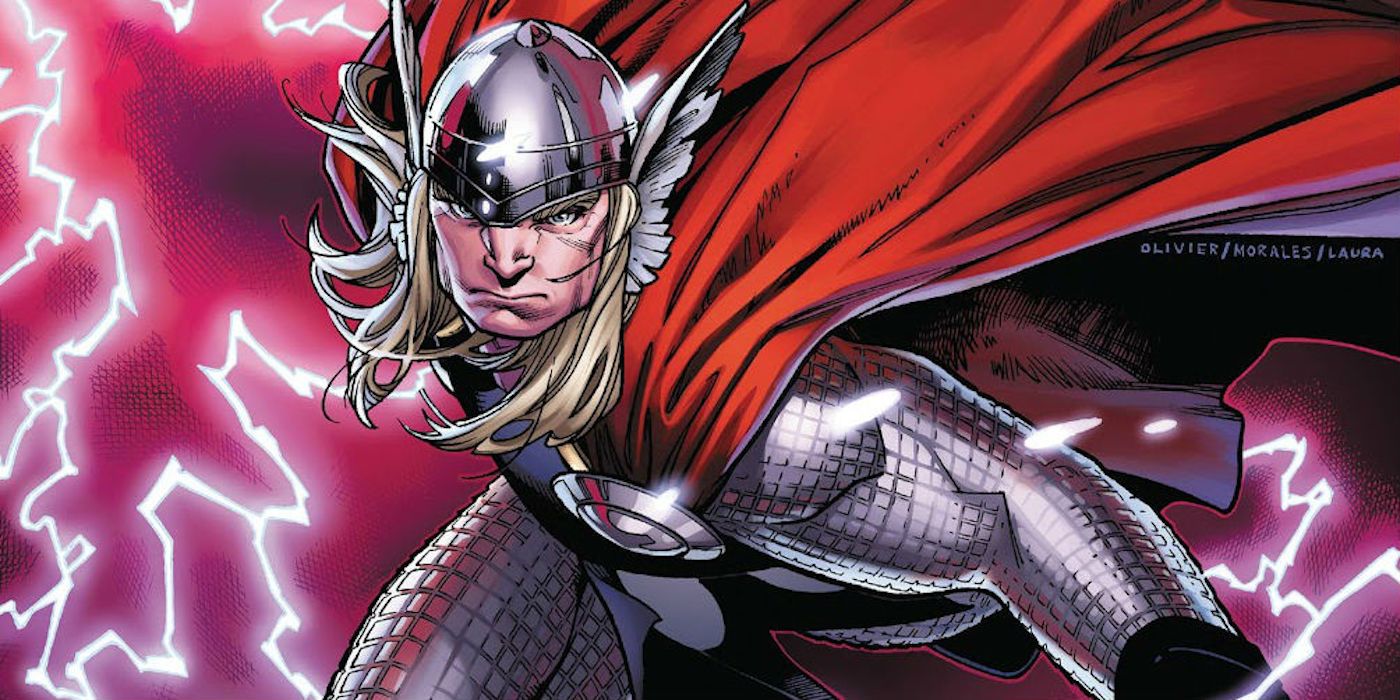 Mighty Thor wields lightning with Mjolnir in comics