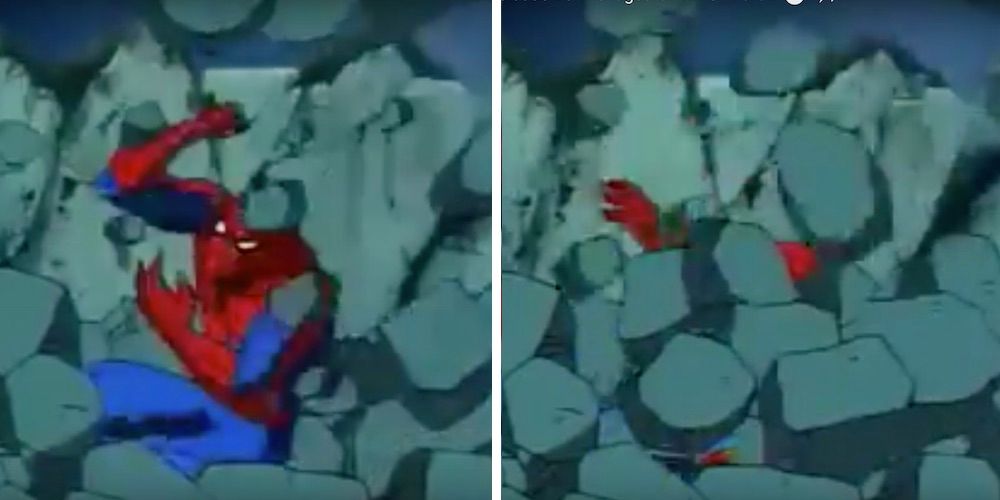 Spider-Man 94 reversing rocks