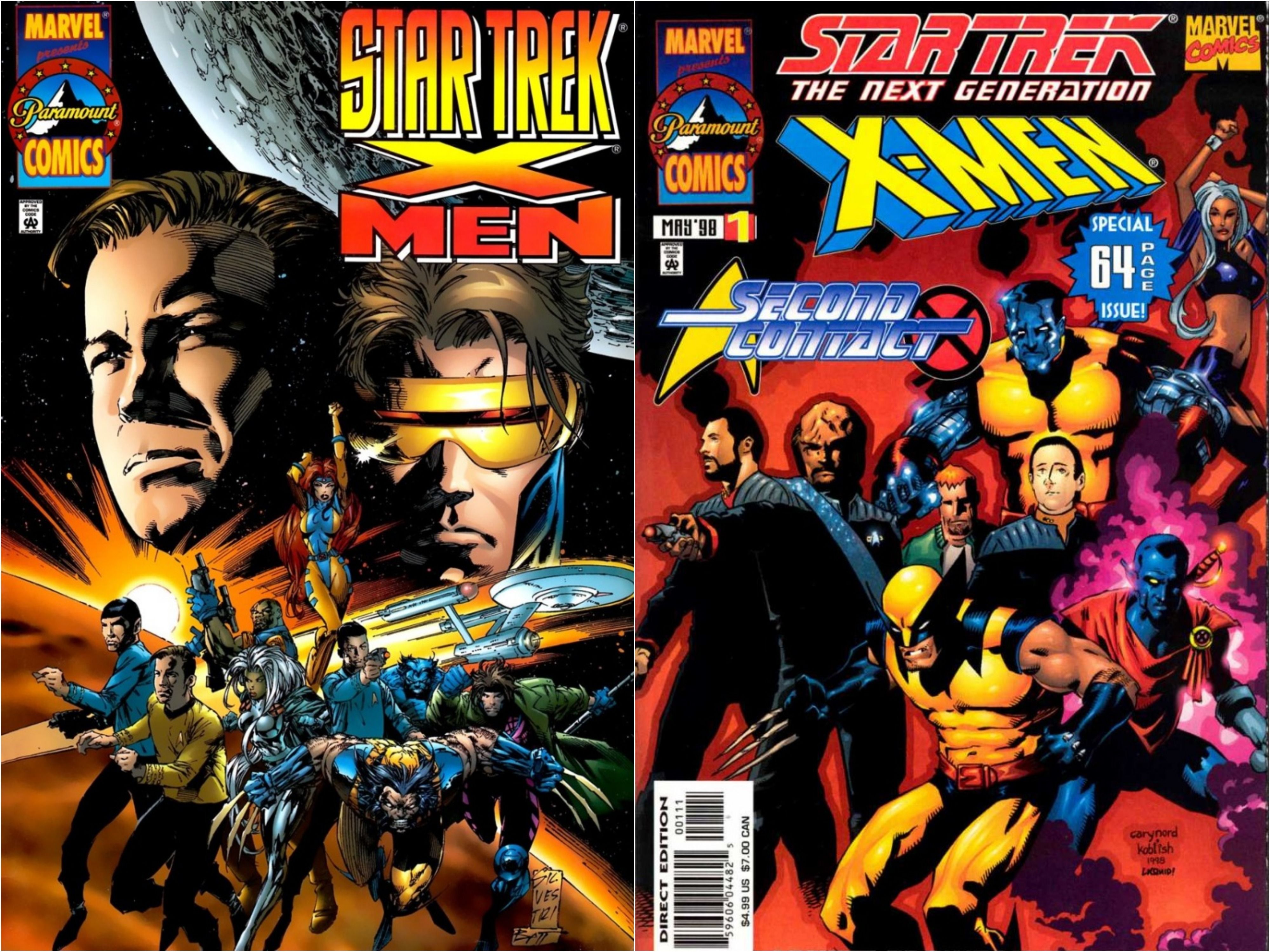 X-Men and the Star Trek Universe Covers