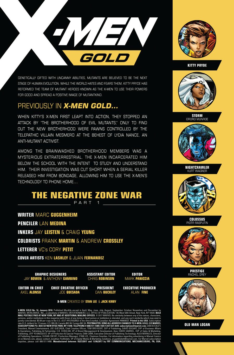 PREVIEW XMen Gold 16
