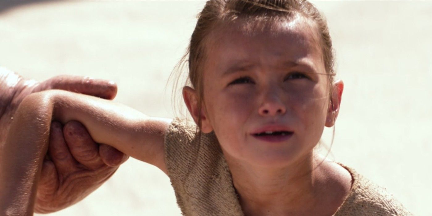 A young Rey from Star Wars the force awakens