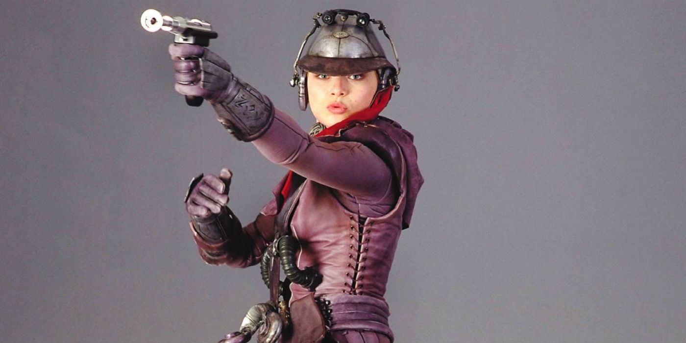 Zam Wesell aiming her blasters in Star Wars: The Clone Wars