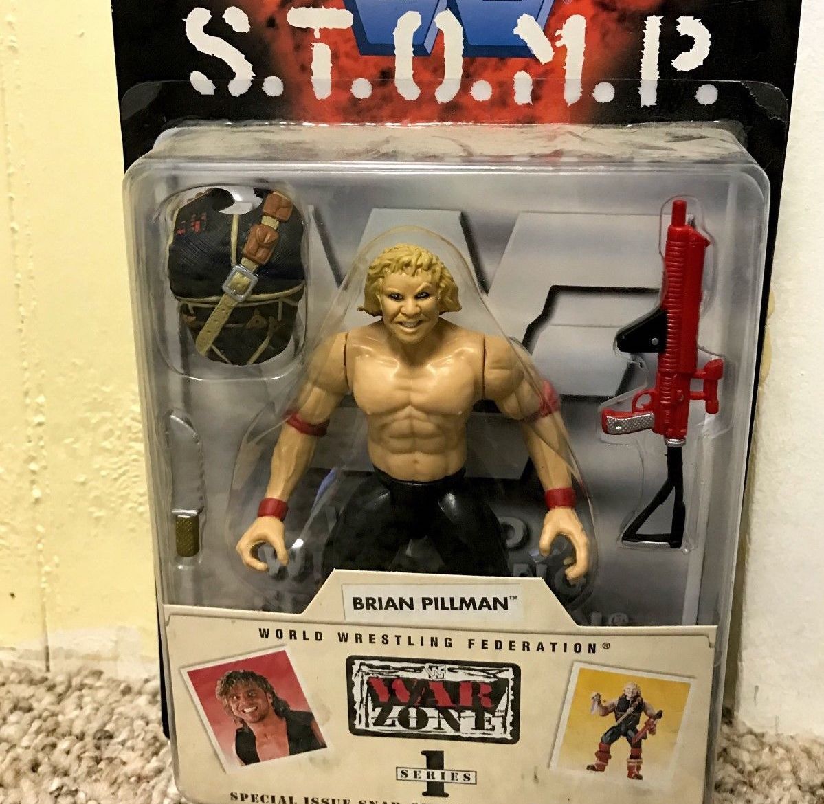 WWF S.T.O.M.P. Brian Pillman Action Figure – Action Figures and