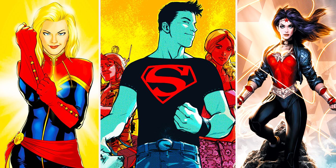 captain marvel superboy wonder woman