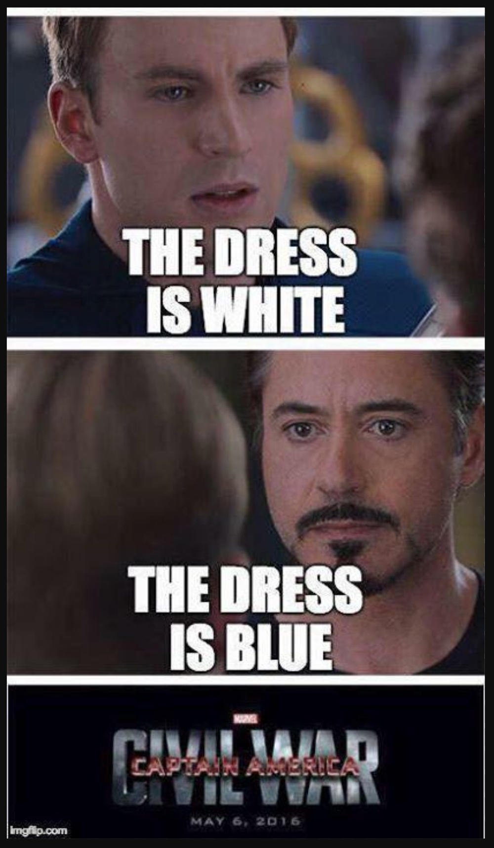 civil war dress meme