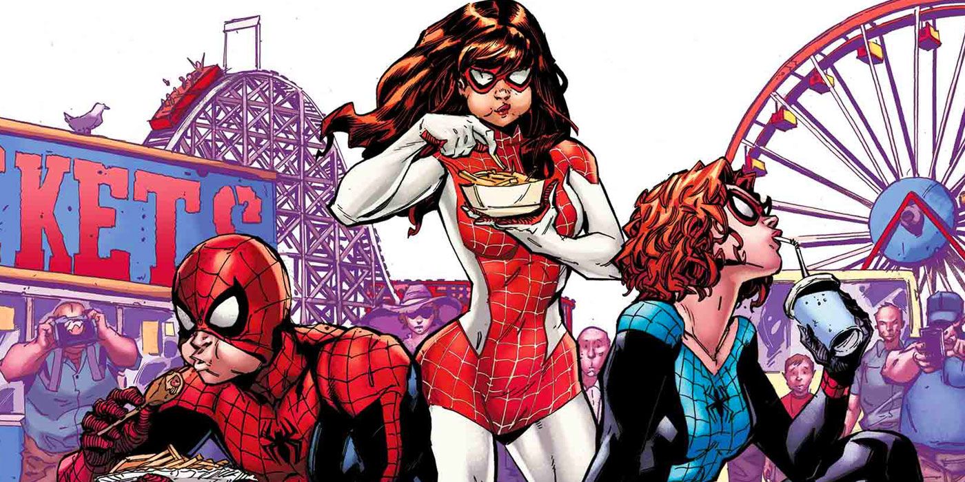 The Parker family from Amazing Spider-Man: Renew Your Vows