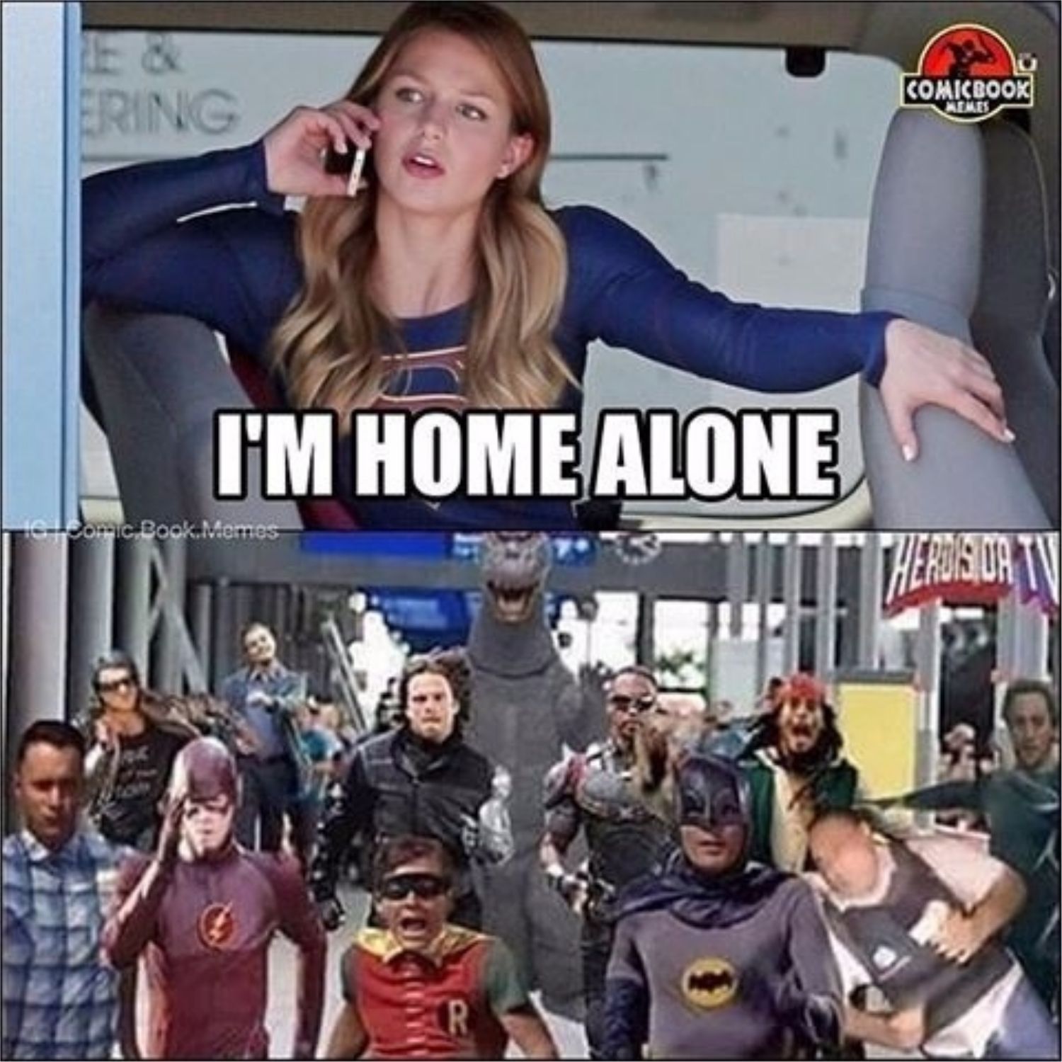 supergirl home alone meme resized