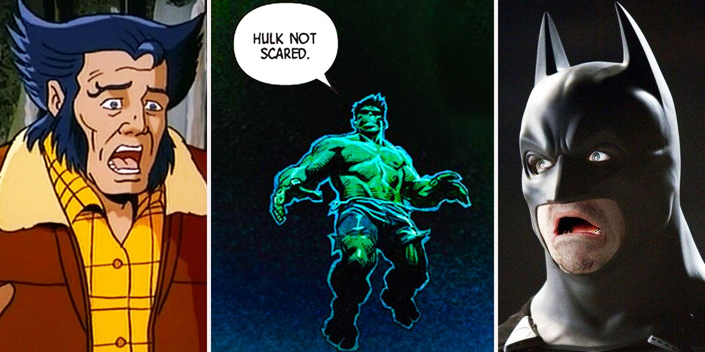 superhero phobias hulk wolverine batman